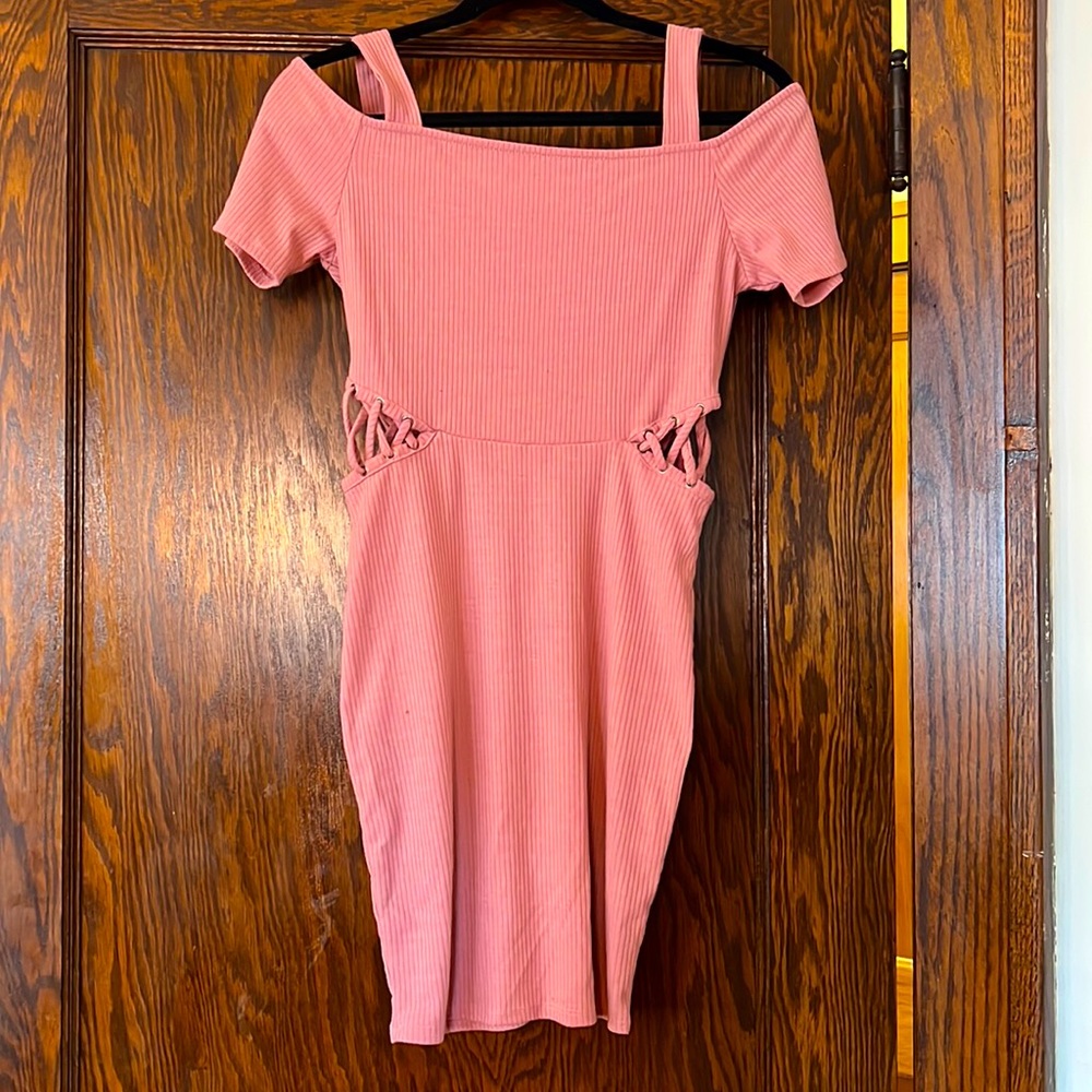 Peach Bodycon Dress
